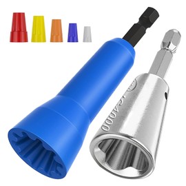 2 Pcs Wire Twister Tool for Drill, Wire Nut Twister, Wire Stripping and Twisting Tool, Wire Connector for Power Drill, Cable Quick Stripping