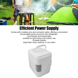 50W Monocrystalline Solar Panel + DC18V Portable Fridge Kit - Compact Camping Refrigerator Set with Battery Box & Cables for RV/Outdoor