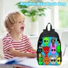 ZPSOSPZ Rhythm Box Cartoon Schoolbag, Rhythm Box Game Themed Backpack,