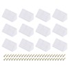 sourcing map 12 Pcs 90 Degree Plastic Corner Braces, 20x42x20mm