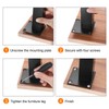 Sourcing Map 10 Inch Modern Black Metal Furniture Legs, Set