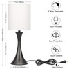 Seaside village 3 Way Touch Control Table Lamp, Modern Bedside