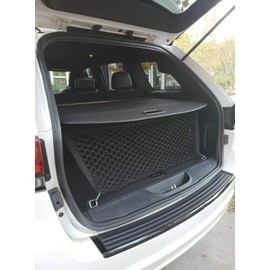 EACCESSORIES EA Rear Trunk Organizer Cargo Net for Jeep Grand Cherokee 2011-2021 – Envelope Style Cargo Net for SUV - Premium Mesh Elastic Car Trunk Organizer – Compatible with Grand Cherokee