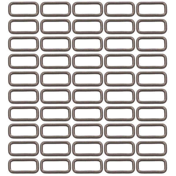 BIKICOCO Metal Rectangle Ring Buckles Square Strap Webbing Belt Rings