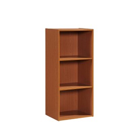 Hodedah Import 3 Shelf Bookcase, Cherry