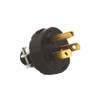 Leviton 48648 15 Amp, 125 Volt, Grounding Plug, Black