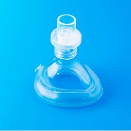 Resuscitation Pocket Mask (1 Piece/1 Set) [Model Number: S-007], For Newborns and Infants, Infants, Infants, Selectable, Pocket Mask, For Artificial Respiration, PVC, With Check Valve Filter (#0