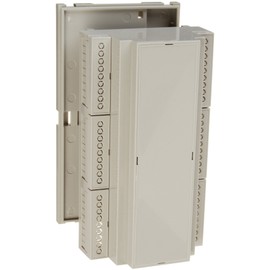 BUD Industries DMB-4774 Plastic DIN Rail Mount Multi Board Box 6.28" L x 3.55" W x 2.26" H, Gray
