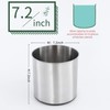 OKT Kitchen Utensil Holder,7.2″Large Stainless Steel Utensil Crock with Non