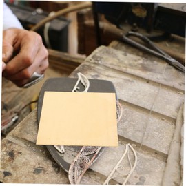 KICHOUSE Polished Brass Sheet Engraved Metal Sheets for DIY Crafts Jewelry Making Soldering Art Projects