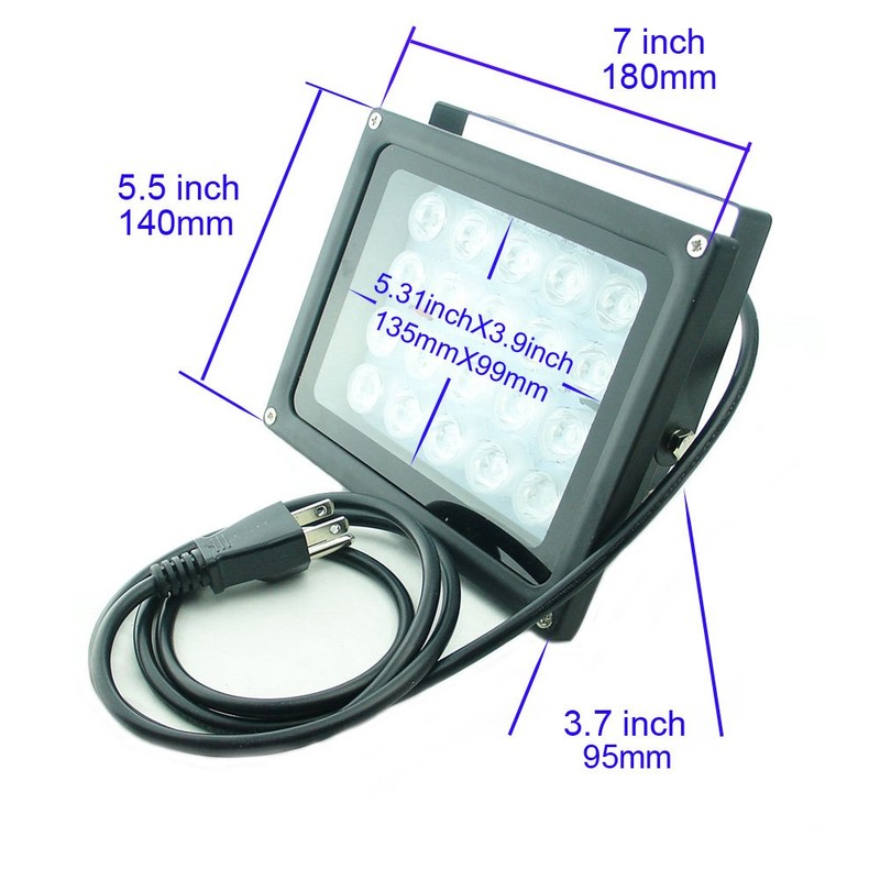 QUANS 110V 20W UV Ultra Violet High Power LED Light
