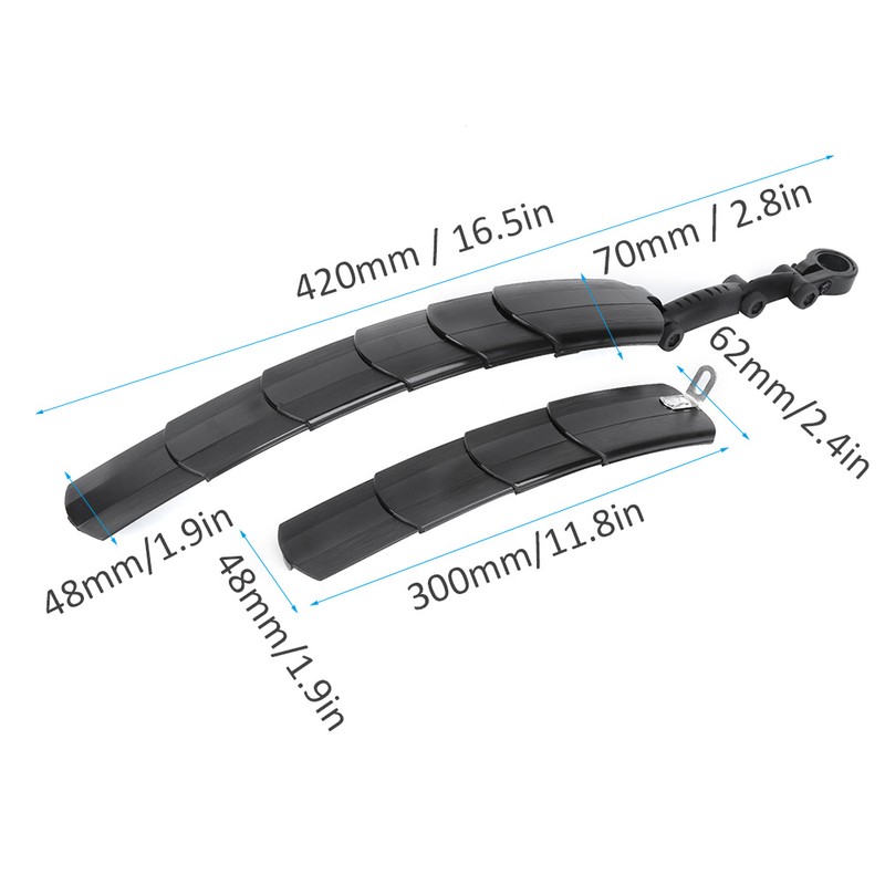Bicycle Mud Guard Foldable Universal Mountain Bike Stretchable Mudguard Cycling