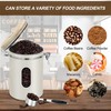 1800ML Airtight Coffee Canister with Date Tracker and Transparent Window,