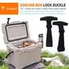 INGQI 4 Pack Black Rubber Heavy Duty Cooler Latches for
