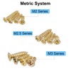 FandWay 1200Pcs M2 M2.5 M3 Phillips Flat Head Self-Tapping Screws,