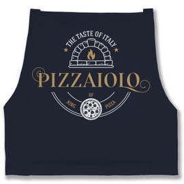 Shirtracer - Apron - Pizza Apron - Men - Pizzaiolo Pizza Baker, 3 Navy Blue