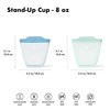 OXO Tot Silicone Reusable Bags – 2 Piece Cup Set