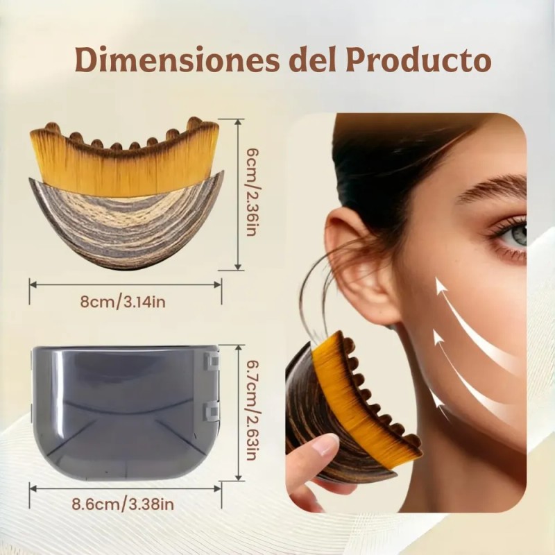 Cepillo Facial Para Drenaje Linfático Y Masaje Facial 1pz