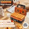ARLIME 3 in 1 Waffle Maker, 1200W Electric Panini Press