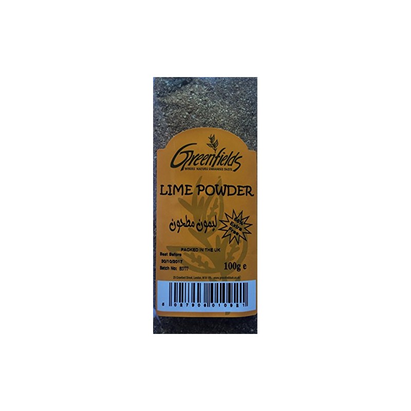 Lime Powder 100g Greenfields (Pack of 2)