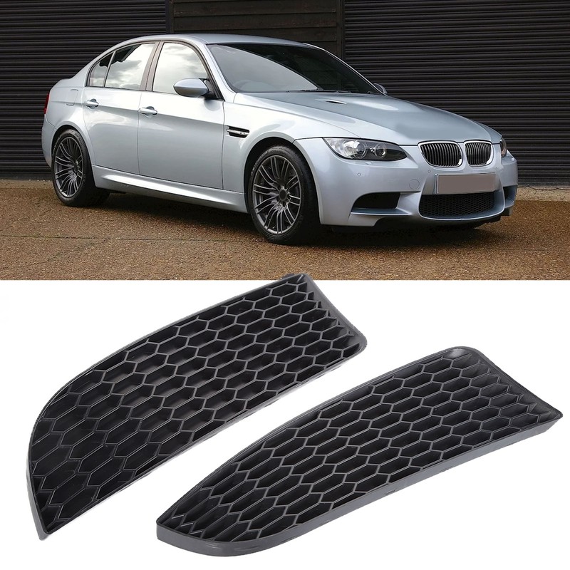 2pcs Front Bumper Fog Light Grill Cover Left Right for