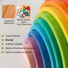 AVDAR 12Pcs Wooden Rainbow Stacker Toy, Extra Large Wooden Rainbow