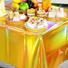 CZSYZCZS 54" x 108" Sequin Holographic Foil Tablecloths Plastic Tablecloths