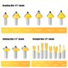 1/2 Shank Router Bit Set of 35 Pieces,Tungsten Carbide Router