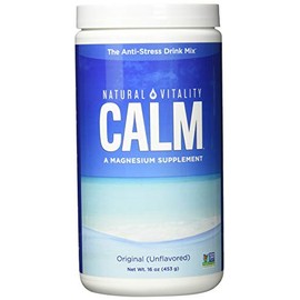 Natural Vitality Natural Calm - RLS - Restless Legs - Relaxation - Stress - Muscle Cramps - Tension - Unwind - Amazing Taste - Unflavored - 453 Grams