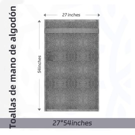 Juego de Toalla de baño Mano de 6 Piezas,Toallas de Mano, Algodón, Tamaño no estándar, Espesor Medio, Suave, de Secado Rápido, Absorbente, Secadora de Apoyo, Toallas para Baño, Cocina, SPA, Gimnasio