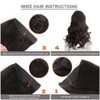 Sassina Invisible Wire Hair Extensions Real Human Hair with Transparent