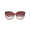 Coach HC8264 Sunglasses, Petal Tortoise/Purple Clear Gradient, 56 mm
