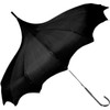 Gothic Rebel Striped Dark Wing Pagoda Umbrella - Ideal for