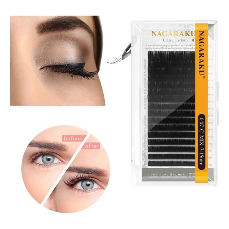 Extensiones Pestañas Blister Mink Mixto 1 X 1 Nagaraku