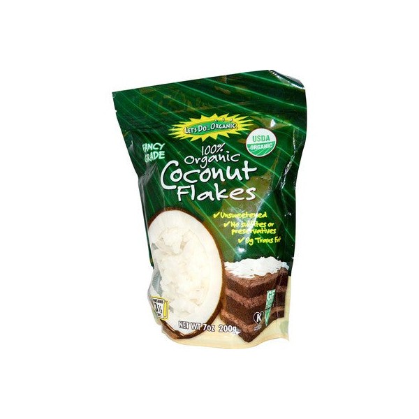 Lets Do Organic Let's Do Organic Coconut Flakes Unsweetened 198 grams