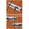 Door Security Slide Latch Lock Silver, 5 inches Barrel Gate