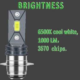 YONQIFON H6 Fog Bulbs for Kawasaki Mule 600 610 3000 3010 Cool White High/Low Beam,2 Pack,Fit both AC DC