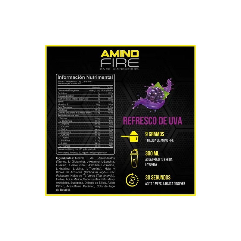 Forzagen Eaa Amino Fire 360g | Con L-glutamina + Energía