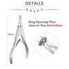 LAURITAMI 1 Pcs Piering Ring Opening Pliers, DIY Jewellery Expanding