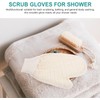 Guantes de Baño de Sisal Beige de Doble Cara para