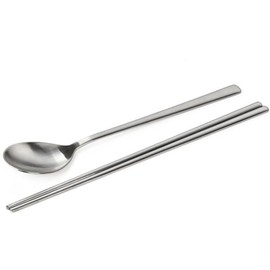 Olbia Stainless Steel 304 Plain Cutlery Set (1 Set) / 올비아 스테인레스 304 민자 수저세트 1벌
