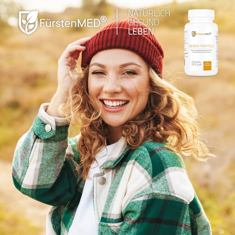 FürstenMED® Real Bee Propolis Capsules High Dose Natural Bee Resin