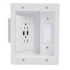 Legrand - OnQ in Wall Cable Management Kit with USB,