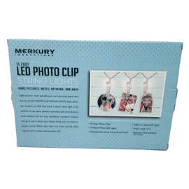 LED Photo 16 Clip String Lights (WHITE)