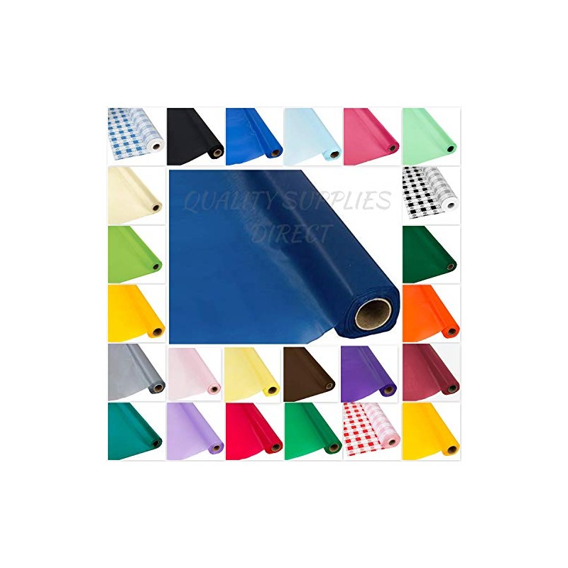 DIY Craft Navy Blue Plastic Table Cover Roll-(26 Colors)