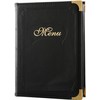 fieldlabo A4 Size PU Leather Menu Book, 7 Pages, 14