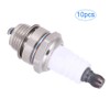 10PCs Sparking Plug Chainsaw Accessories Lawn Mower Parts Brass Ceramic