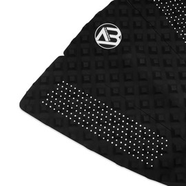 AQUBONA 5 Pieces Eva Surfboard Deck Traction Pad for Stomp Skimboards, Surfboards, Funboards, Fish Board (Black)