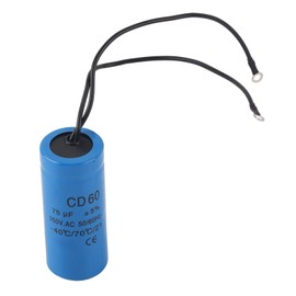 Marhynchus CD60 75µF 250V AC Start Capacitor, Electronic Component Capacity 75MFD HVAC Capacitor, Motor Start Capacitor, Microfarad Capacitor with