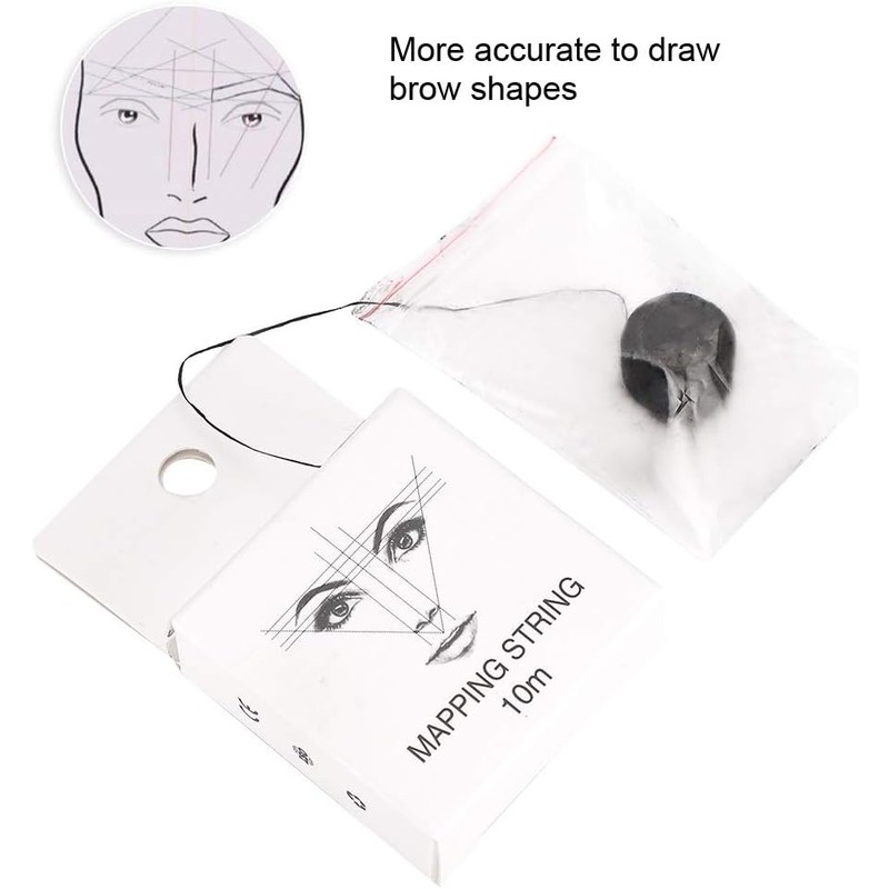 Microblading Eyebrow Marker Wire Line Tool, Cadena de mapeo pre-entintado